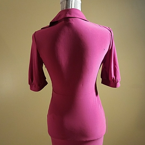 Chadwicks Weave Front Rose Dress - Picture 3 of 3